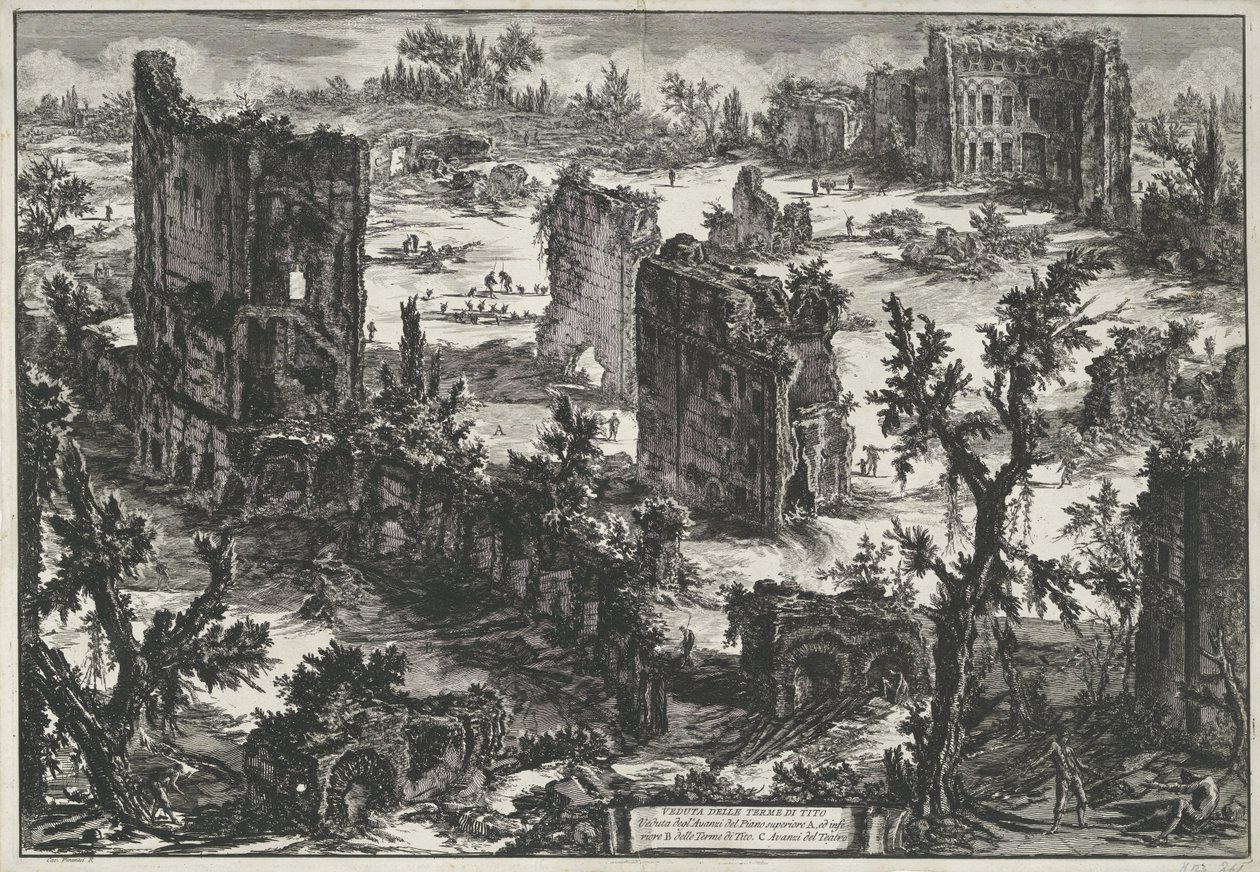 Thermes de Trajan à Rome - Giovanni Battista Piranesi