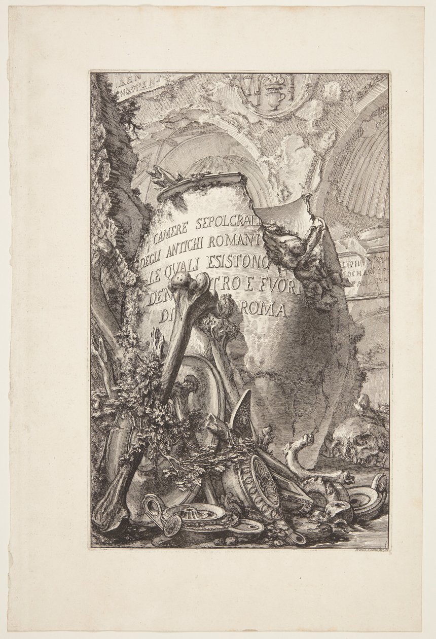 Chambres funéraires des anciens Romains, à Rome et en dehors de la ville - Giovanni Battista Piranesi