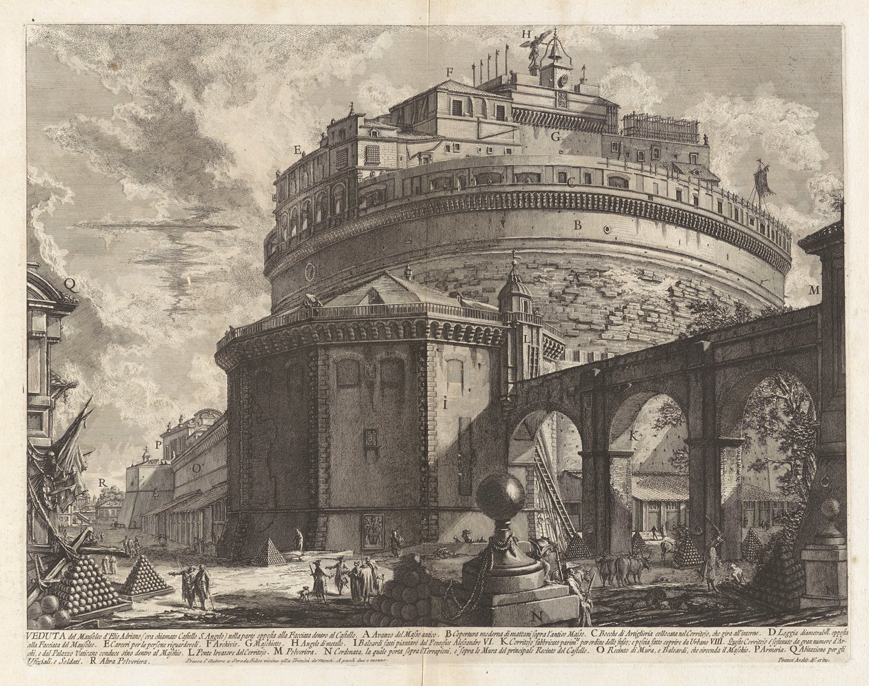 Veduta del Mausoleo - Giovanni Battista Piranesi