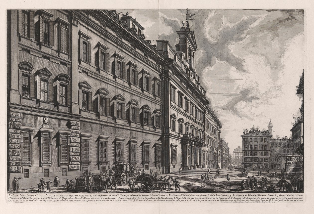 Veduta della Gran Curia Innocenziana - Giovanni Battista Piranesi