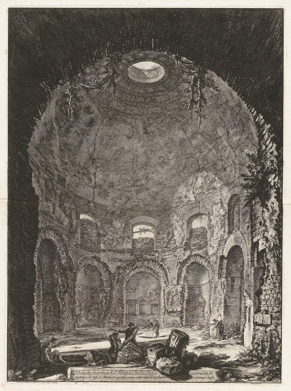 Vue intérieure du Temple de la Tosse - Giovanni Battista Piranesi