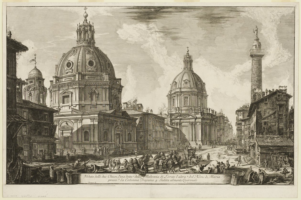 Vue de deux églises, l