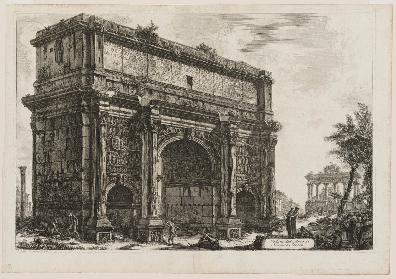 Vue de Septime Sévère - Giovanni Battista Piranesi