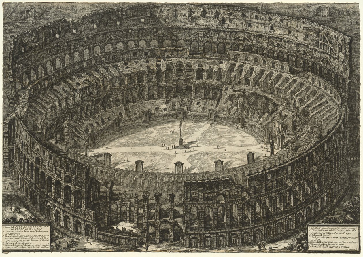 Vues de Rome : Le Colisée - Giovanni Battista Piranesi