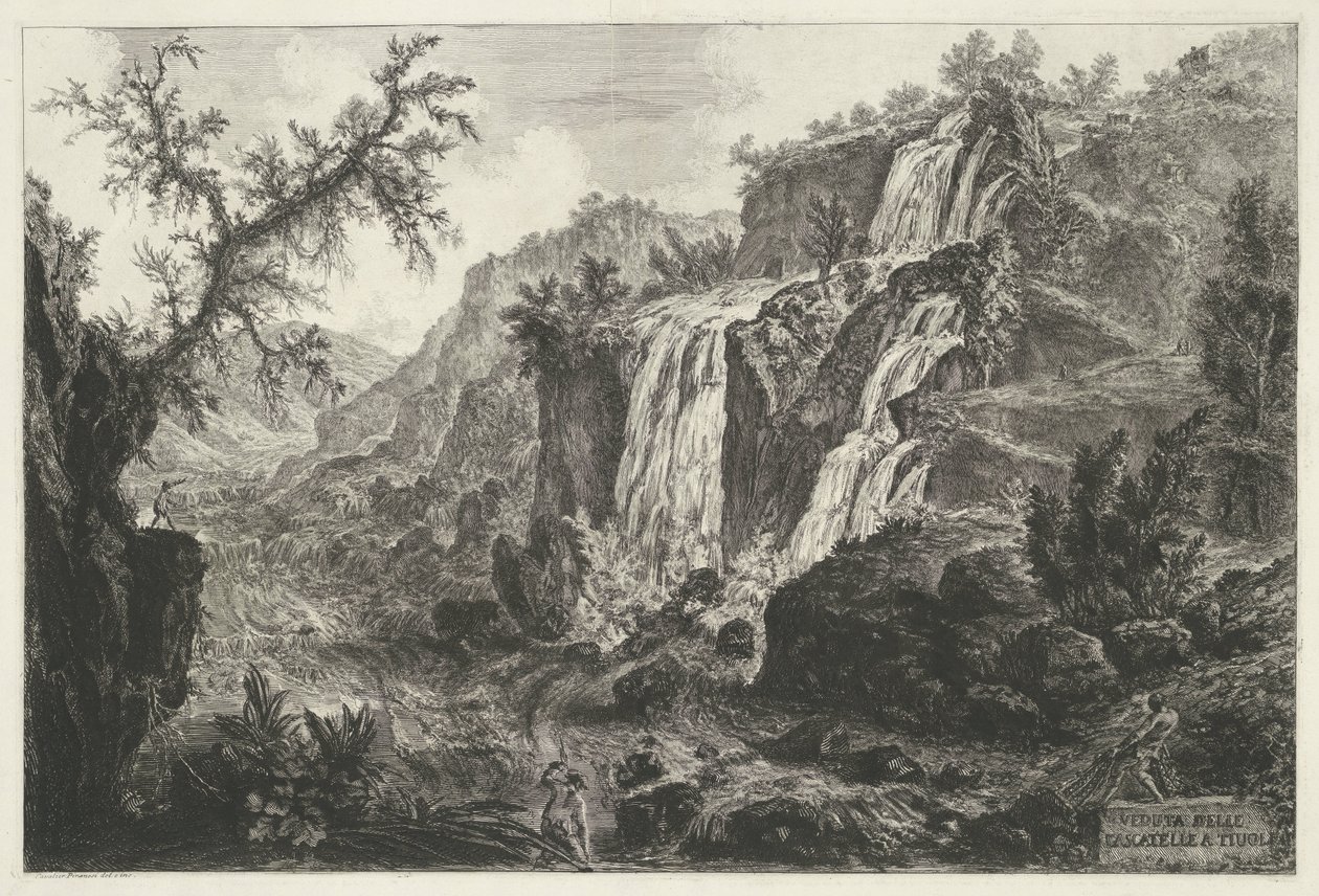 Cascades à Tivoli - Giovanni Battista Piranesi