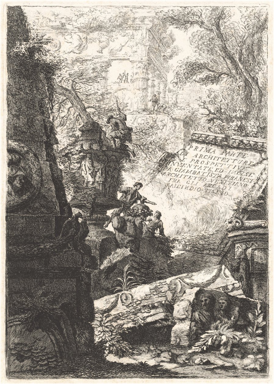 Prima Parte; Grotteschi; Carceri; Alcuna Vedute ...; Trofei di Ottaviano Augusto - Giovanni Battista Piranesi and Francesco Piranesi