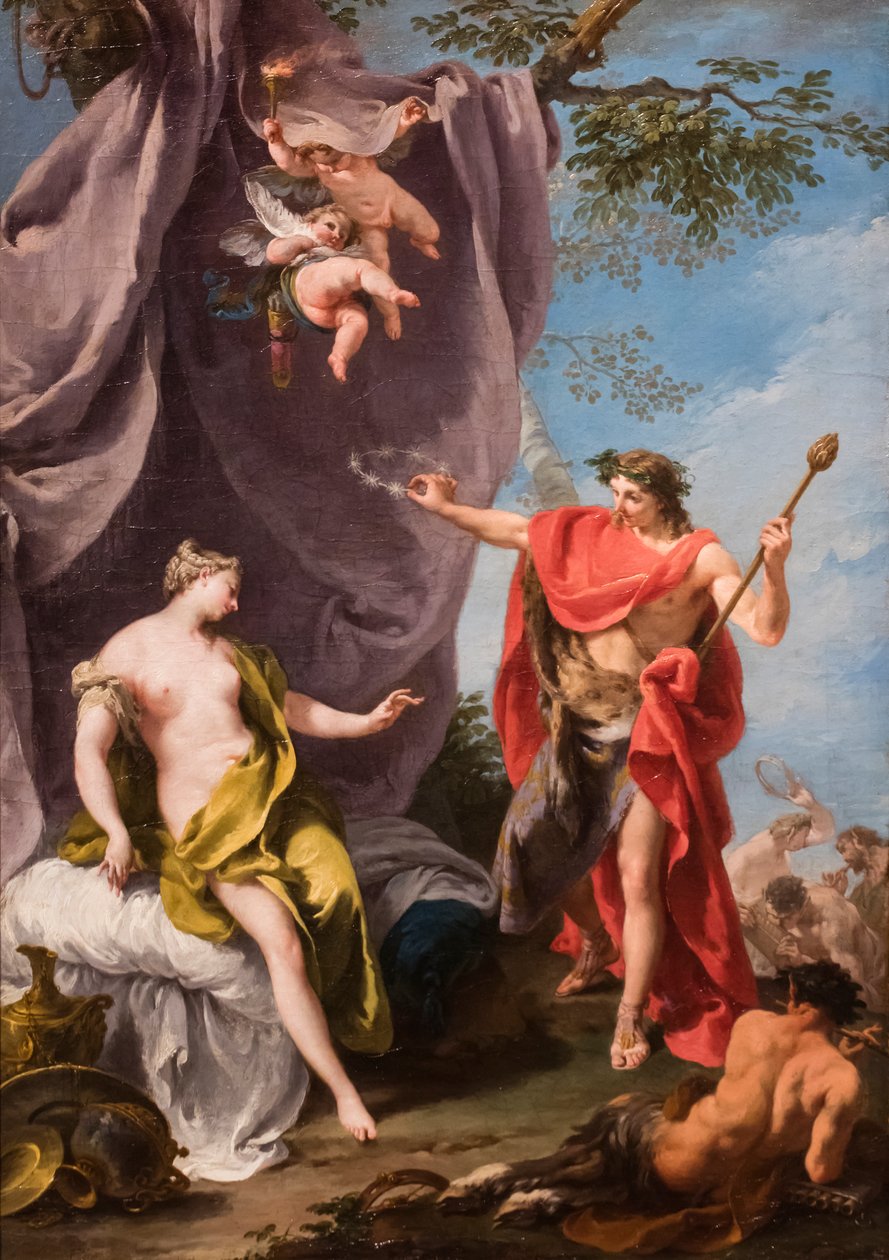 Bacchus et Ariane, vers 1730/32 (Huile sur toile) - Giovanni Battista Pittoni