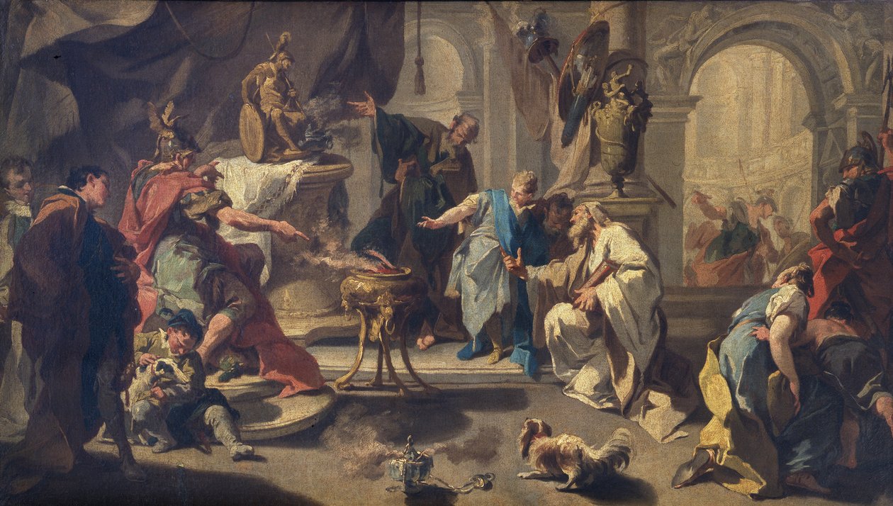 Hannibal jurant une inimitié éternelle aux Romains, c.1723 - Giovanni Battista Pittoni