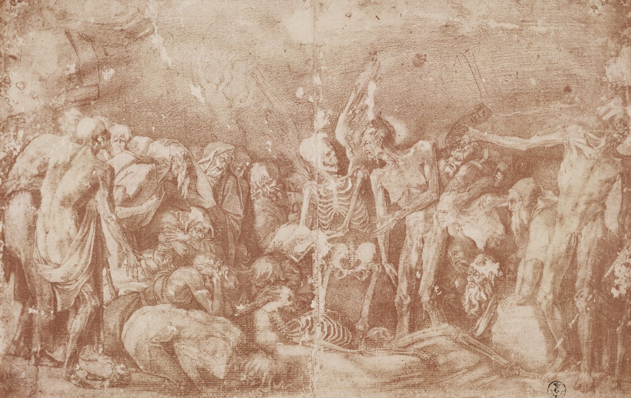 Étude des vivants et des morts assemblés - Giovanni Battista Rosso Fiorentino
