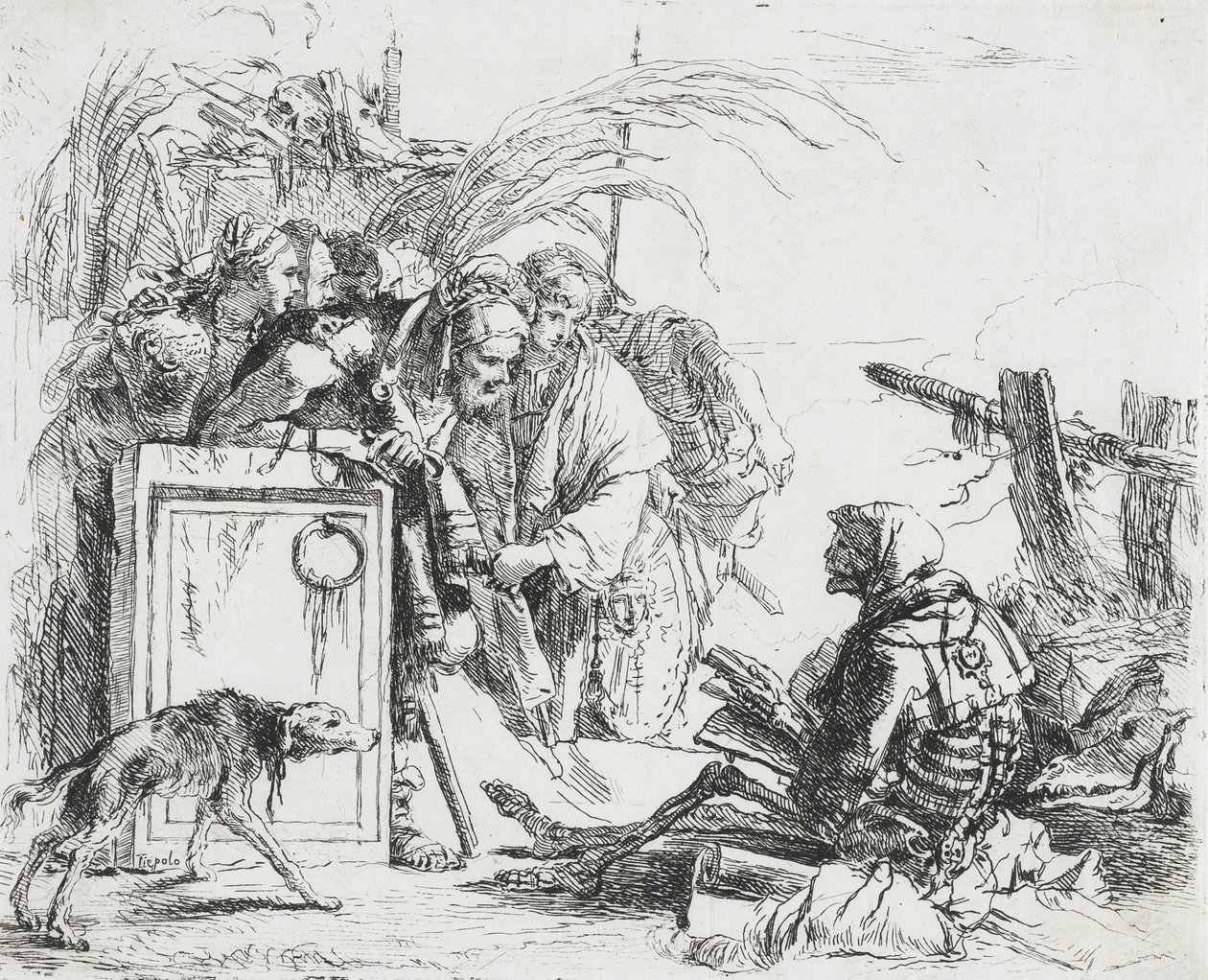 La mort donnant audience - Giovanni Battista Tiepolo