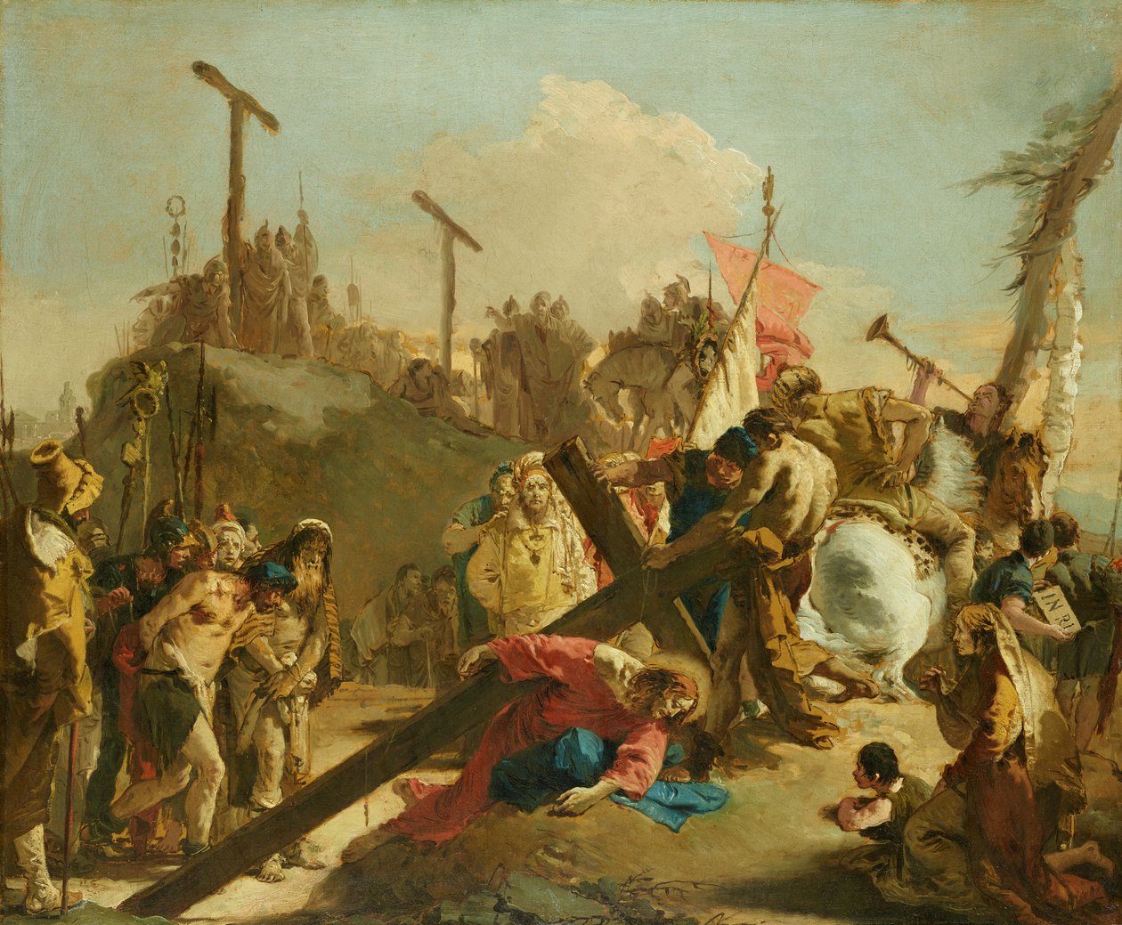 Le port de la croix par le Christ - Giovanni Battista Tiepolo
