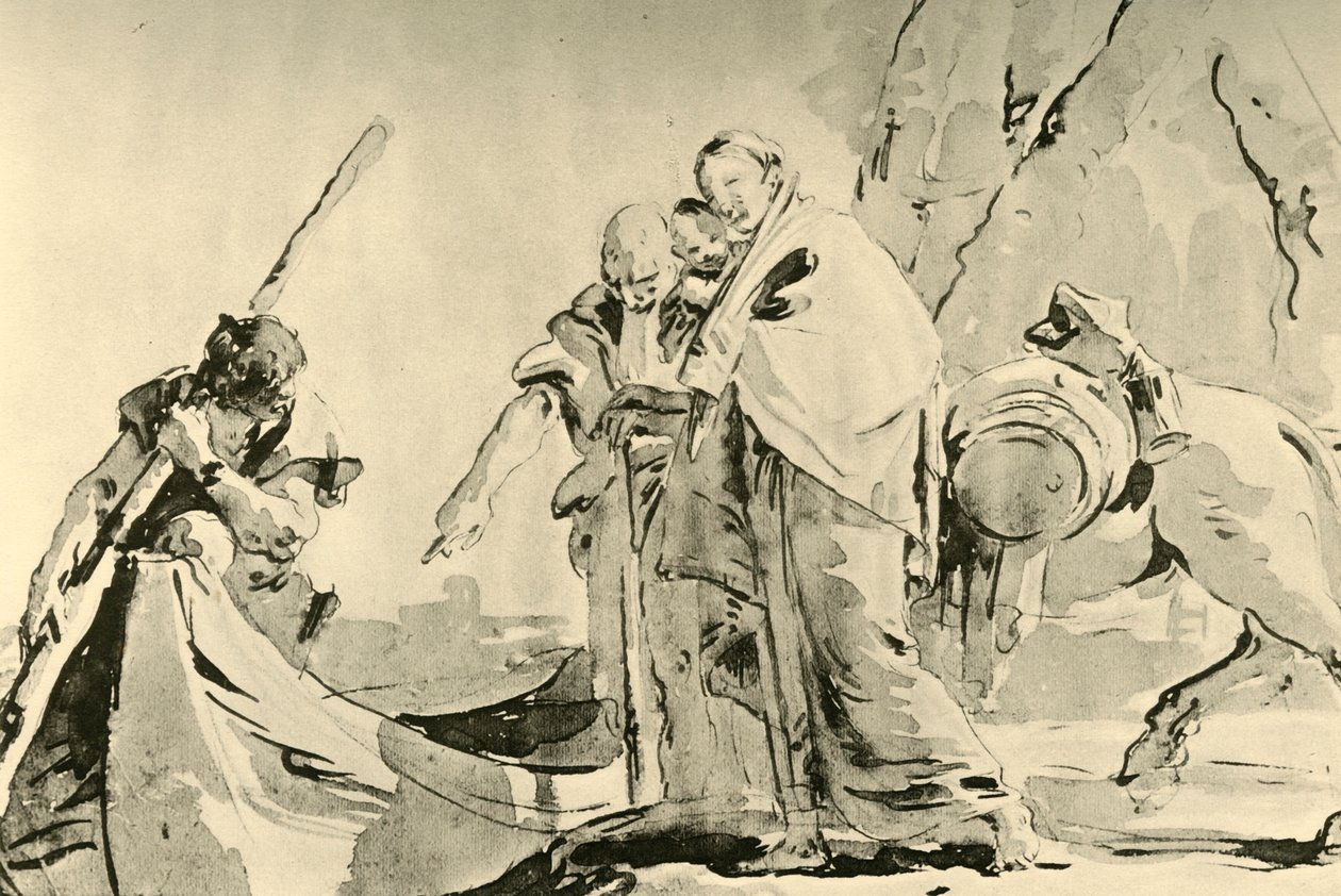 Fuite en Égypte, avant 1752, 1928 - Giovanni Battista Tiepolo