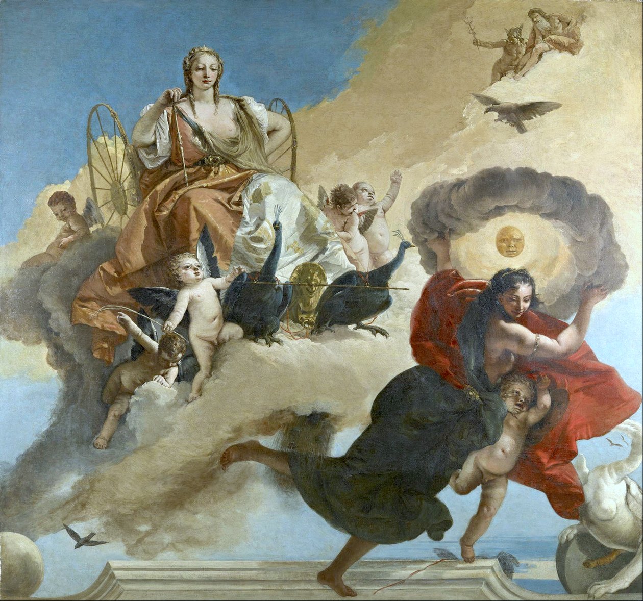 Juno et Luna - Giovanni Battista Tiepolo