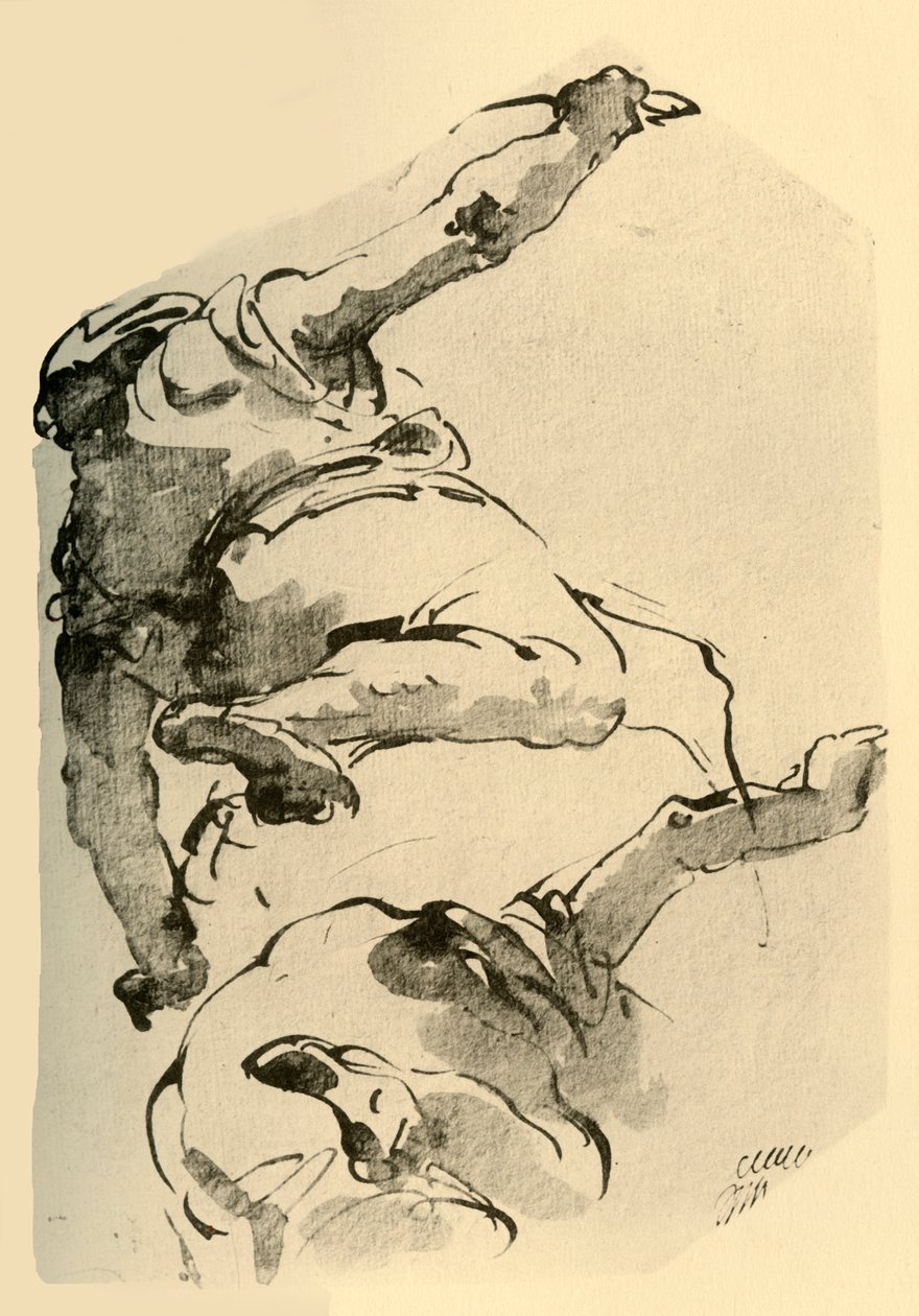 Figure agenouillée, vue de dos, 1743-1744, 1928 - Giovanni Battista Tiepolo