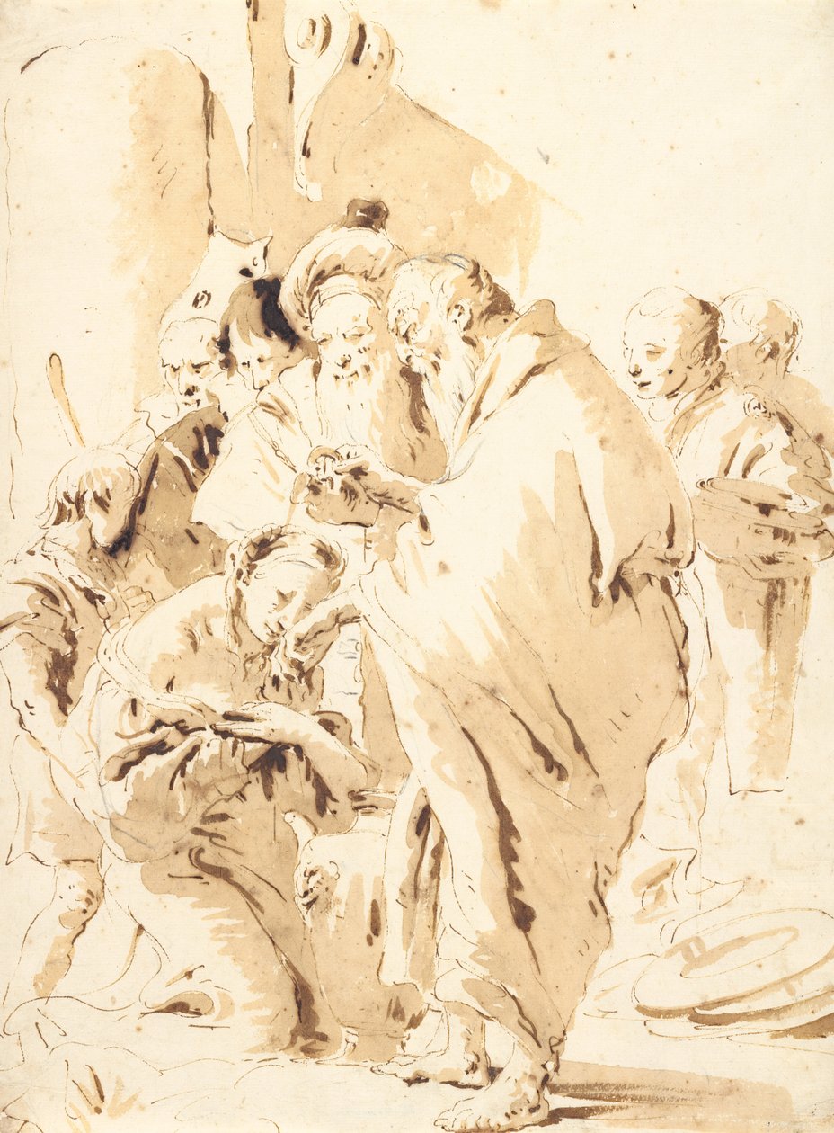 St Prosdocimus baptisant St Giustina - Giovanni Battista Tiepolo