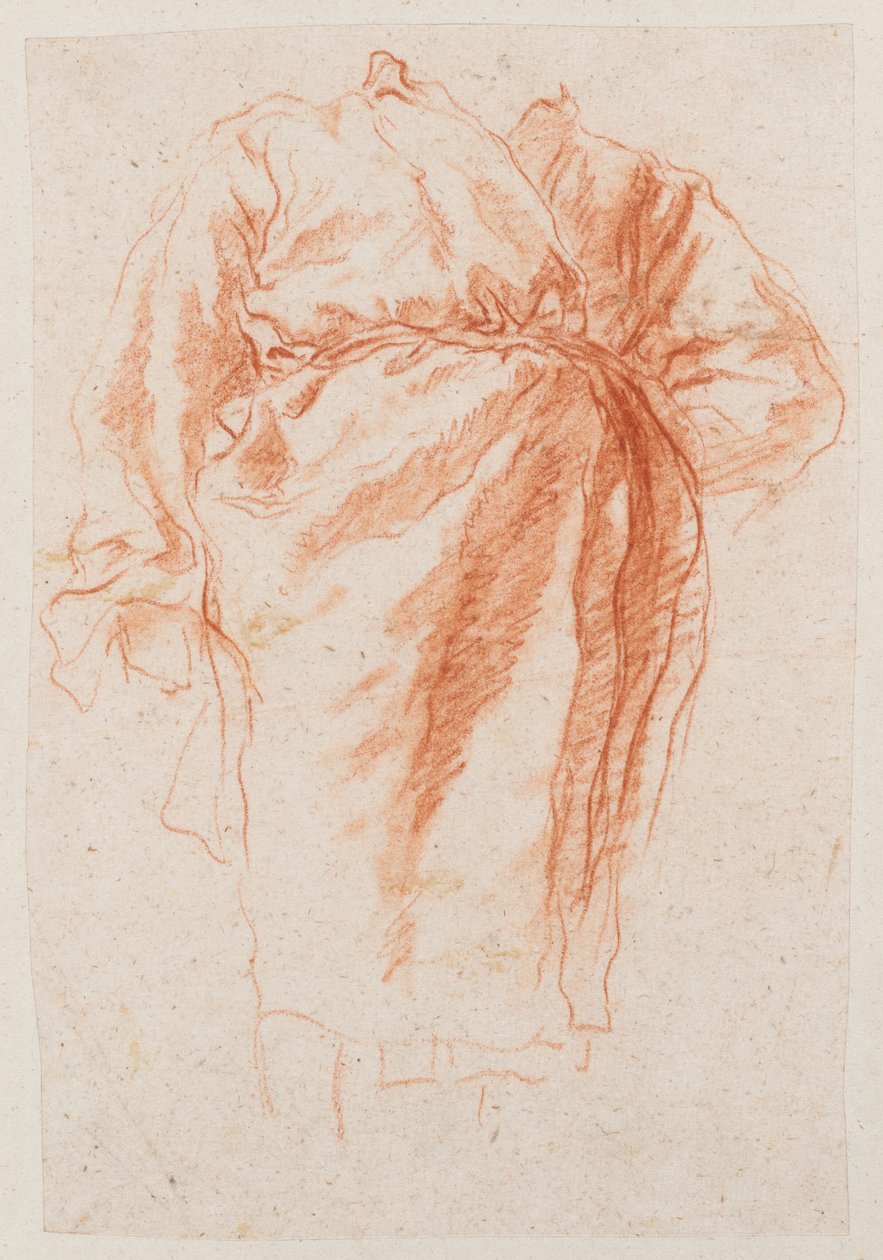 Studie einer drapierten Figur - Giovanni Battista Tiepolo