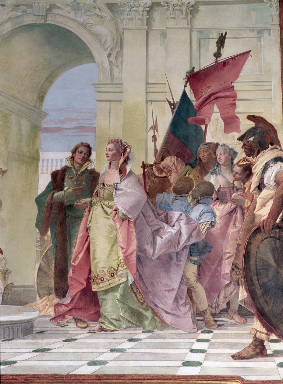 La magnanimité de Scipion (détail) - Giovanni Battista Tiepolo
