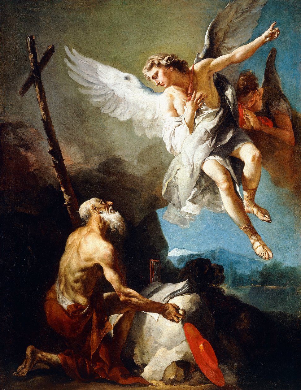 La Vision de Saint Jérôme, c.1720-22 - Giovanni Battista Tiepolo