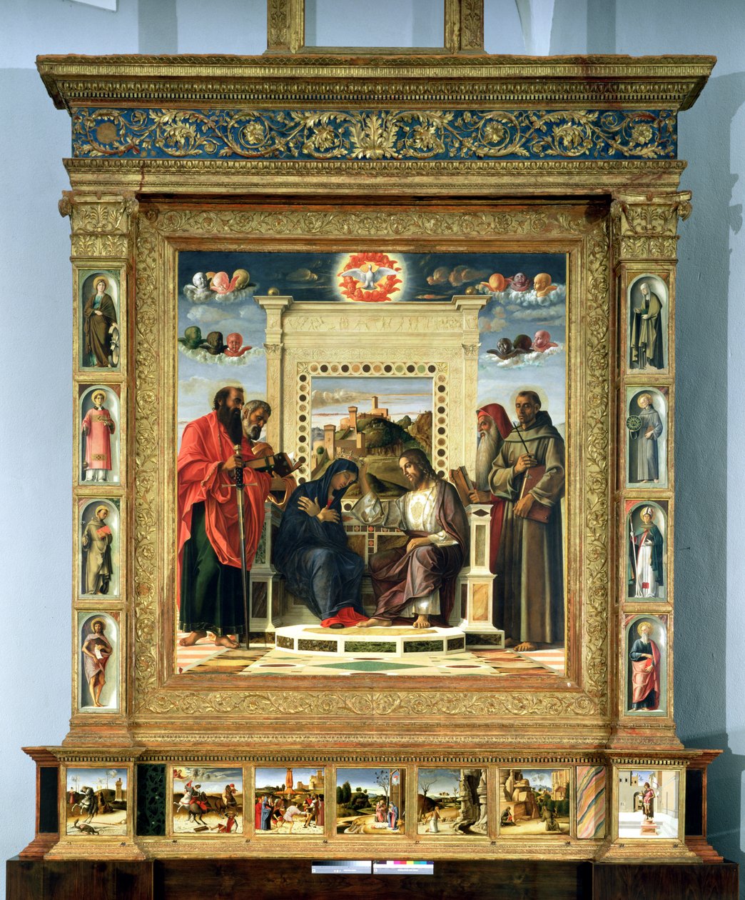 Couronnement de la Vierge avec SS. Paul, Pierre, Jérôme et François d
