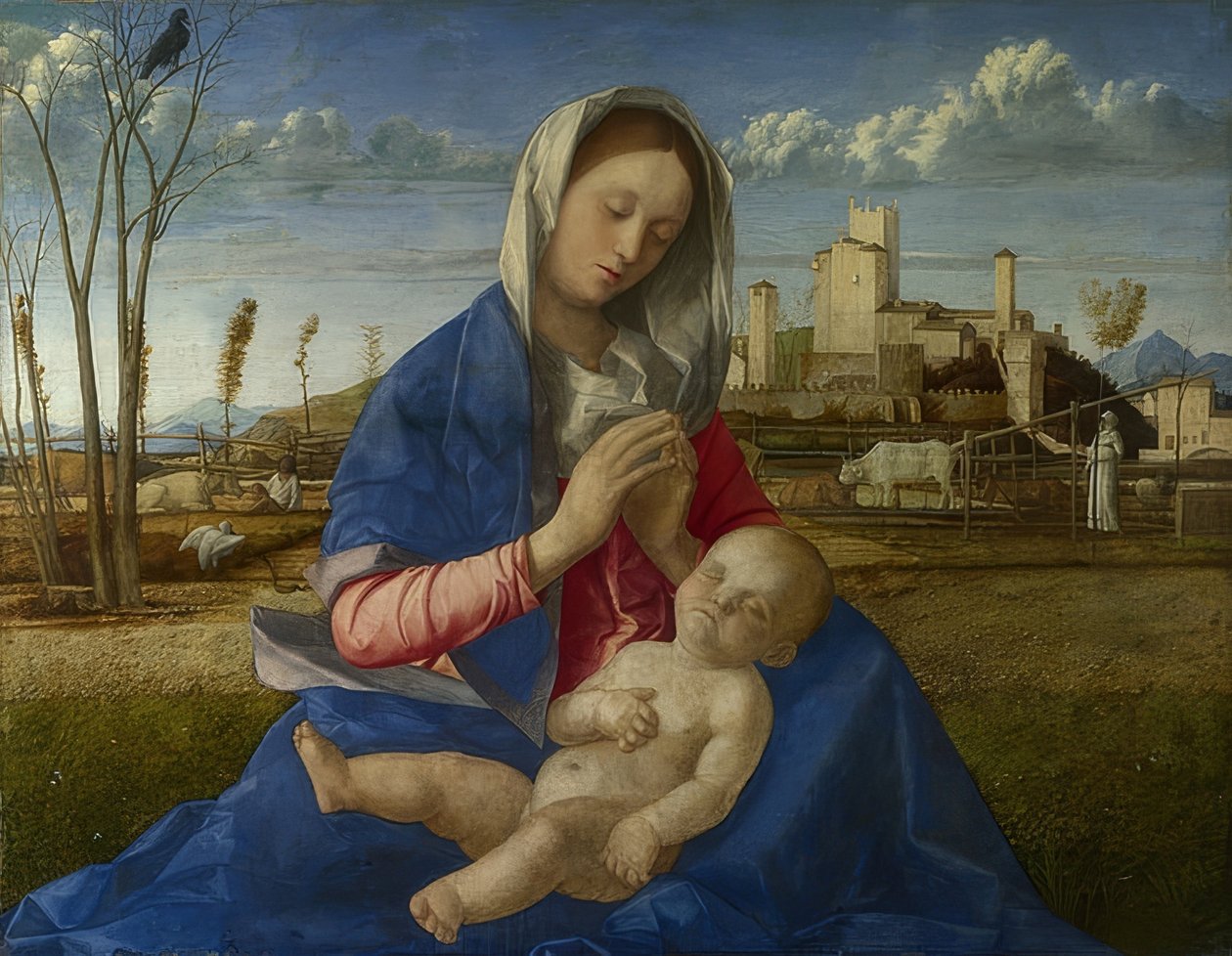 Madone des prés. Vers 1500 - Giovanni Bellini