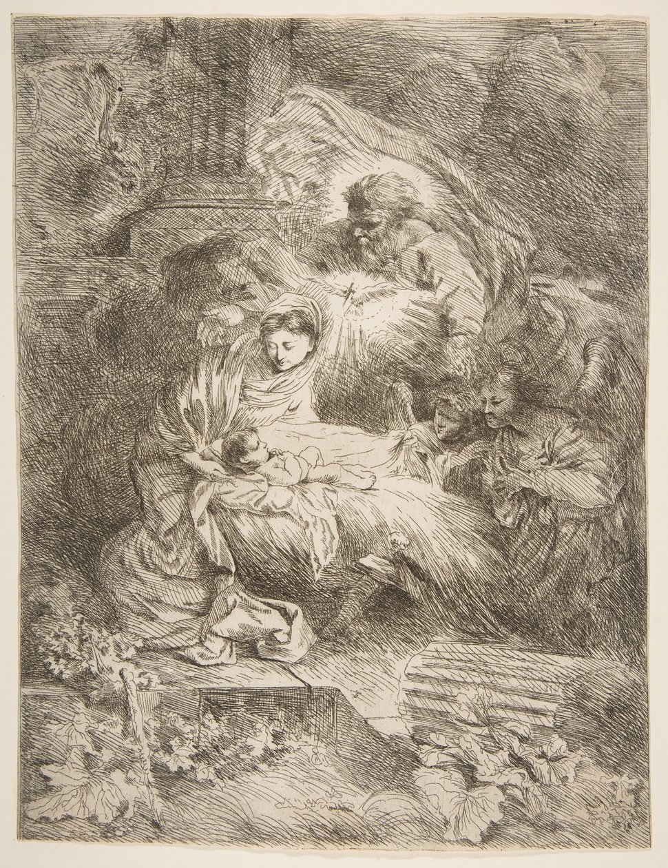 Dieu le Père observant la Vierge et l