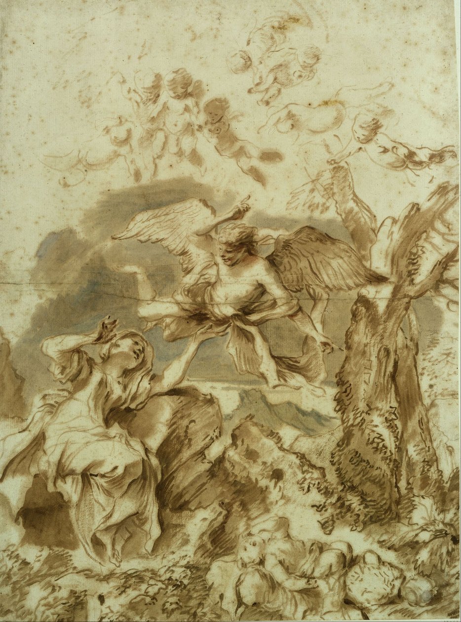Agar et Ismaël dans le désert - Giovanni Benedetto Castiglione
