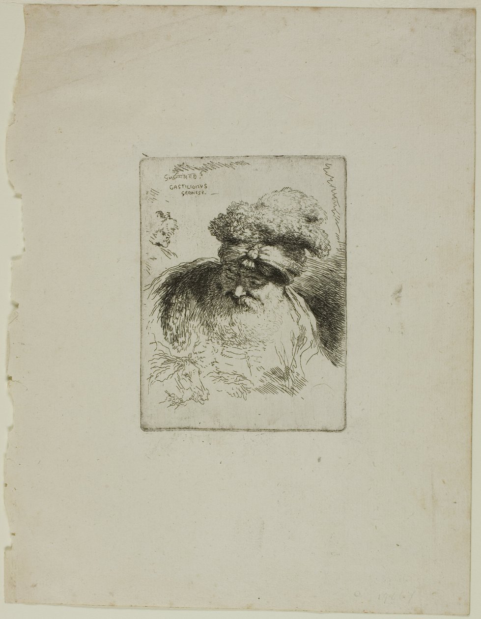 Vieil homme avec un turban - Giovanni Benedetto Castiglione