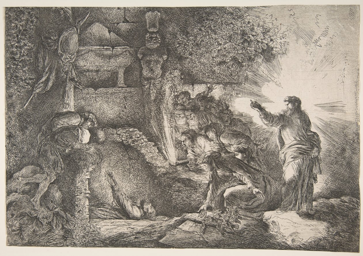 Résurrection de Lazare, 1645-1650 - Giovanni Benedetto Castiglione