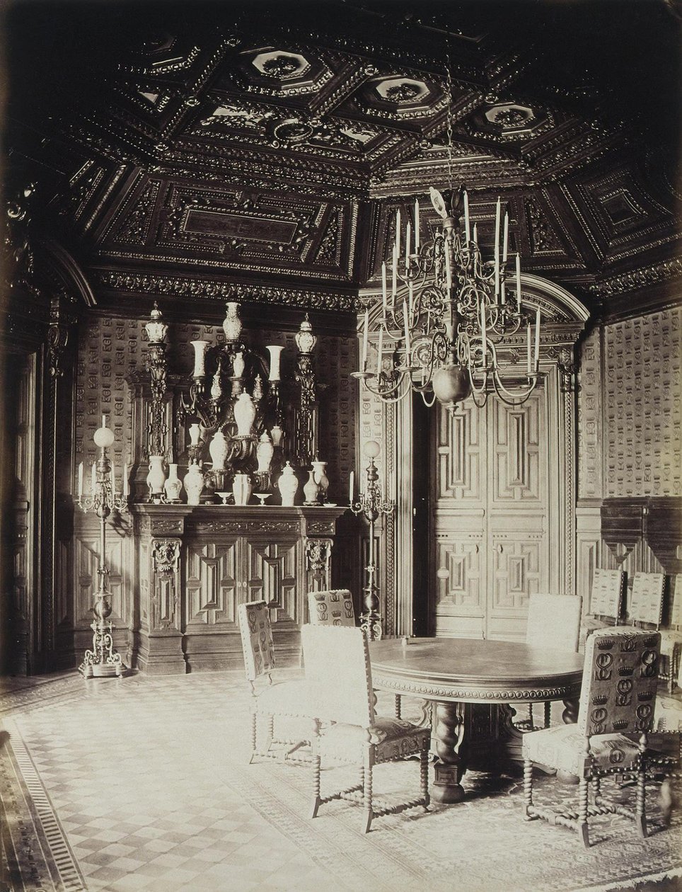Le palais Stroganov à Saint-Pétersbourg. La salle à manger - Giovanni Bianchi