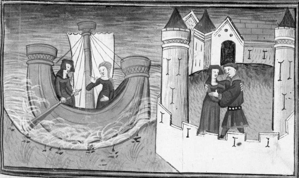 Décaméron, Gostanza dérive sur un bateau; Gostanza retrouve Martuccio. Cinquième journée, nouvelle 2 - Giovanni Boccaccio