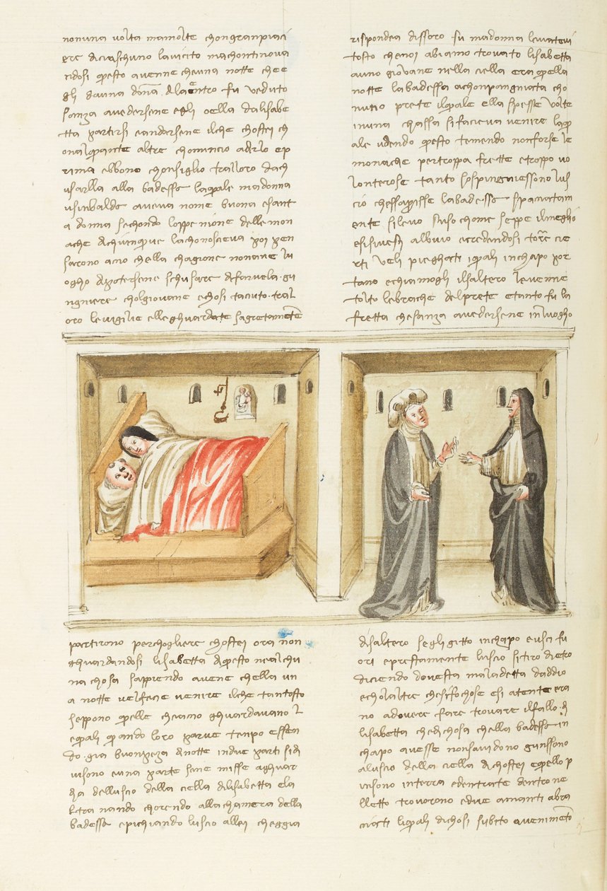 Décaméron, La religieuse ; Isabetta et son amant ; Isabetta devant l