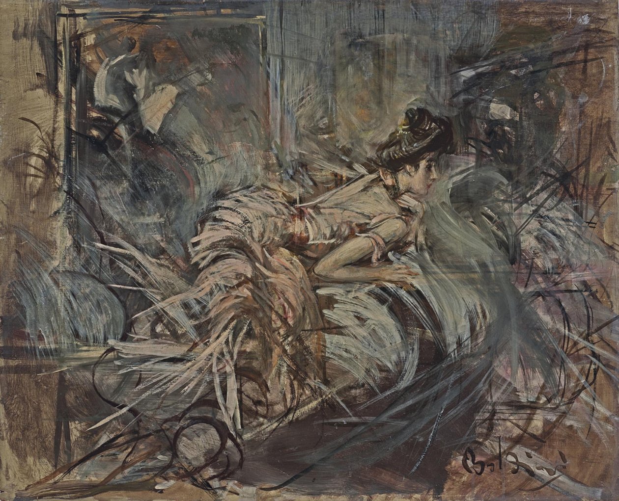 Boldini - Le modèle de l