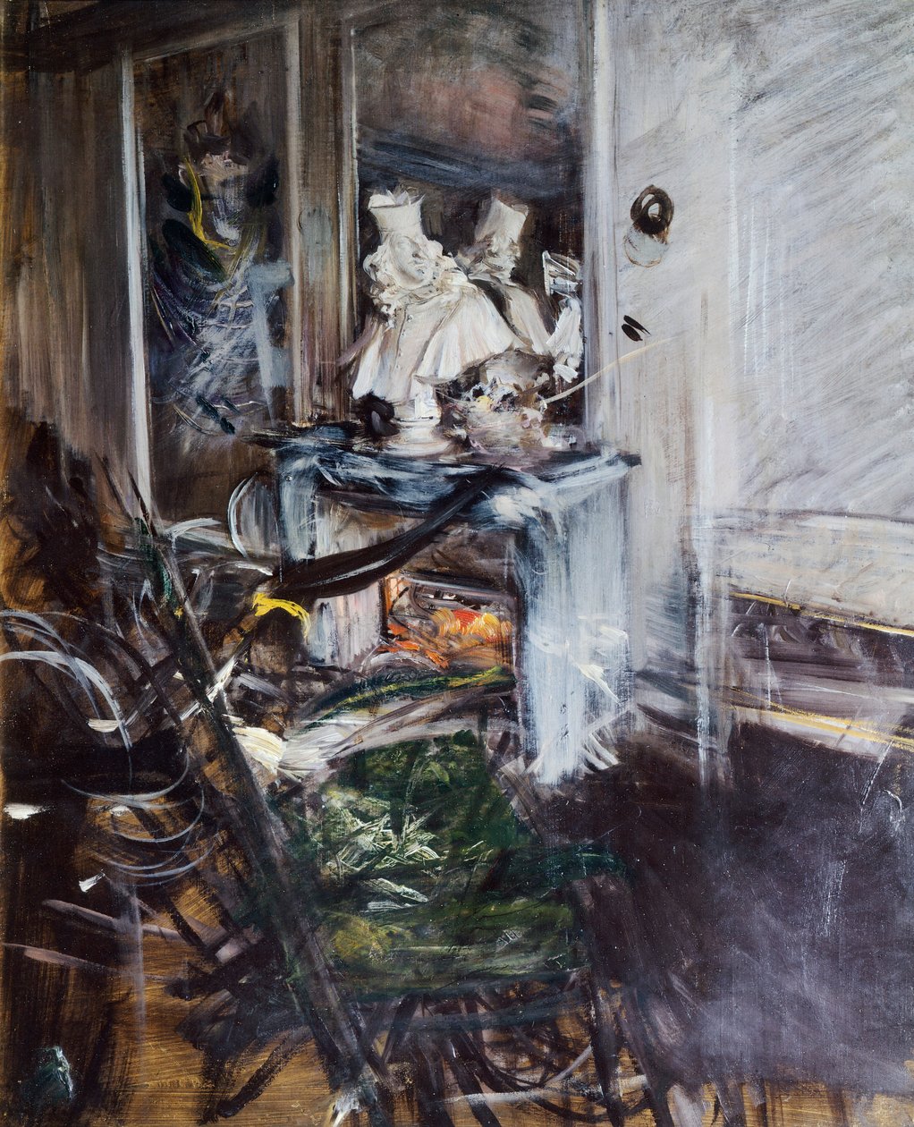 Cardinal Bernini dans la chambre du peintre par Giovanni Boldini - Giovanni Boldini