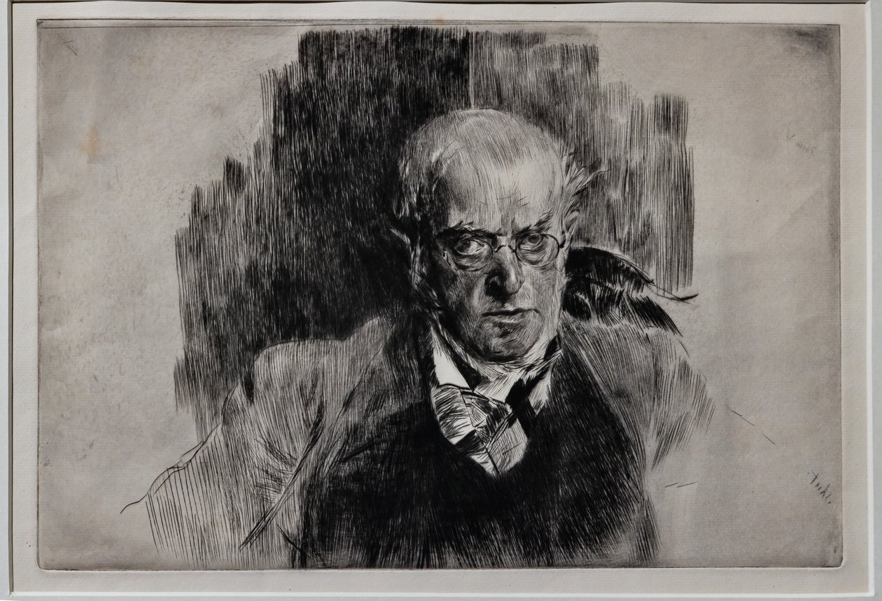Portrait du peintre Adolph Menzel - Giovanni Boldini