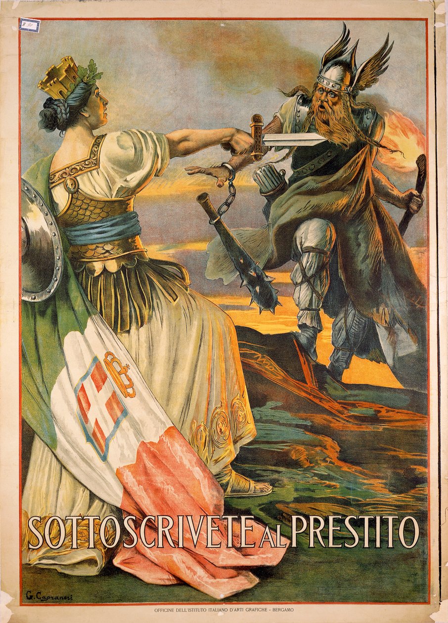 Première Guerre mondiale, Sottoscrivete al prestito (Souscrivez au prêt) - Giovanni Capranesi