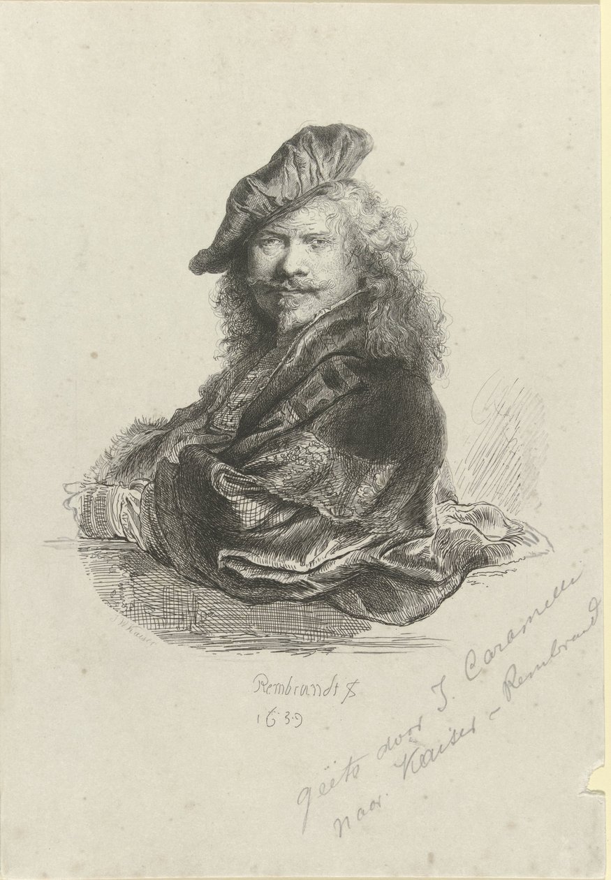 Portrait de Rembrandt Harmensz. van Rijn - Giovanni Caramelli
