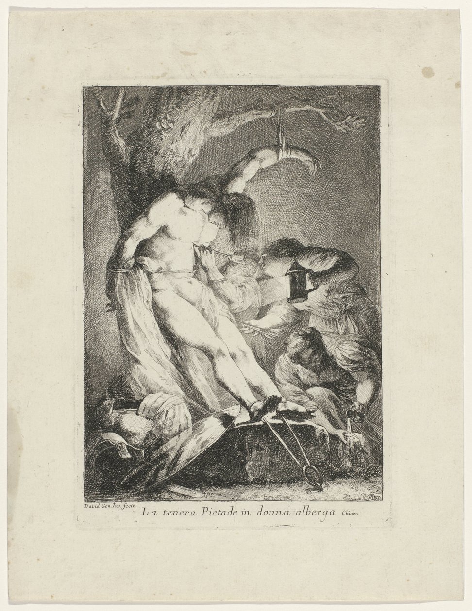 Saint Sébastien soigné par sainte Irène - Giovanni David