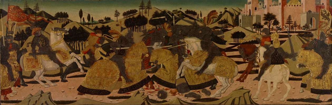 Scène de combat - Giovanni Di Ser Giovanni Lo Scheggia Guidi