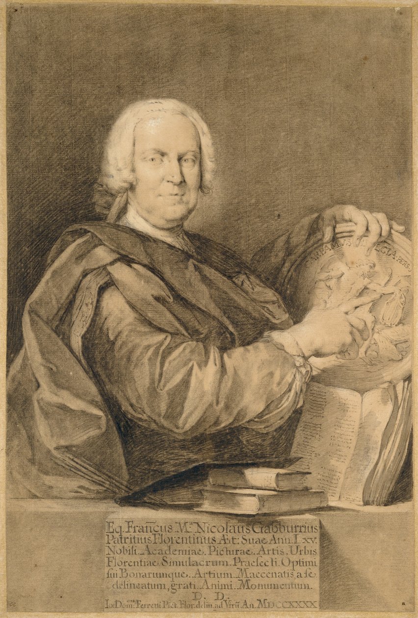 Portrait du cavalier Francesco Maria Niccolò Gabburri - Giovanni Domenico Ferretti