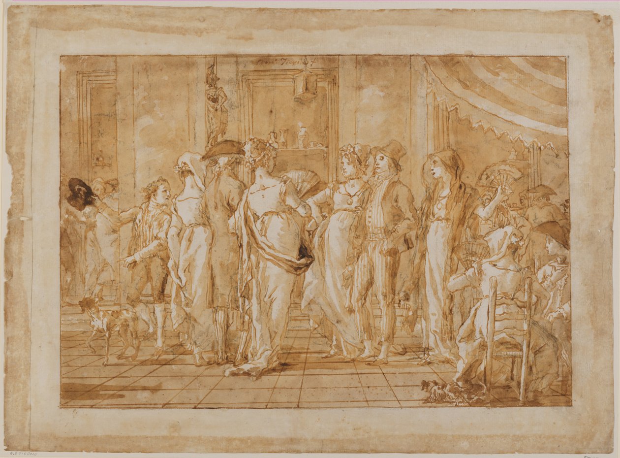« Sur la place » - Giovanni Domenico Tiepolo