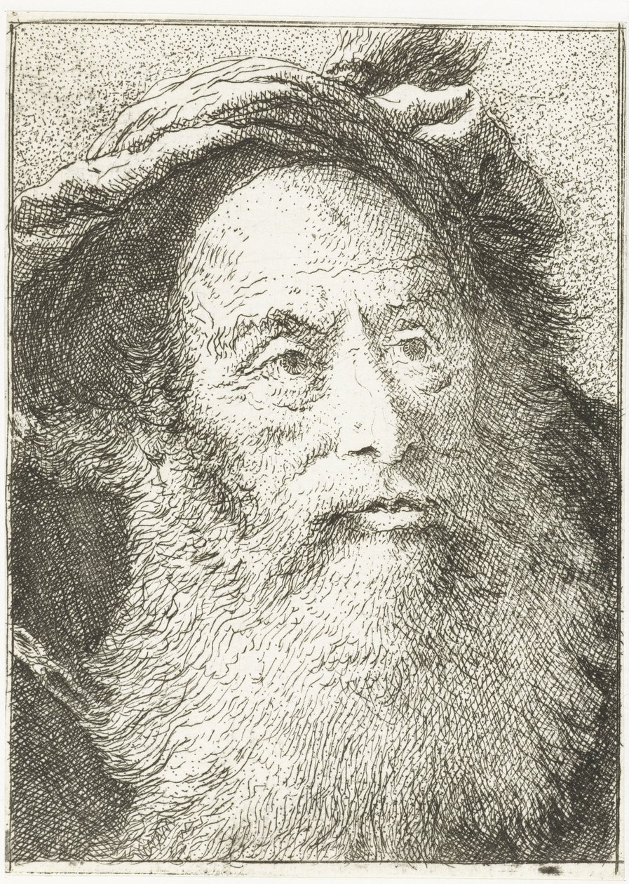 Homme avec barbe - Giovanni Domenico Tiepolo
