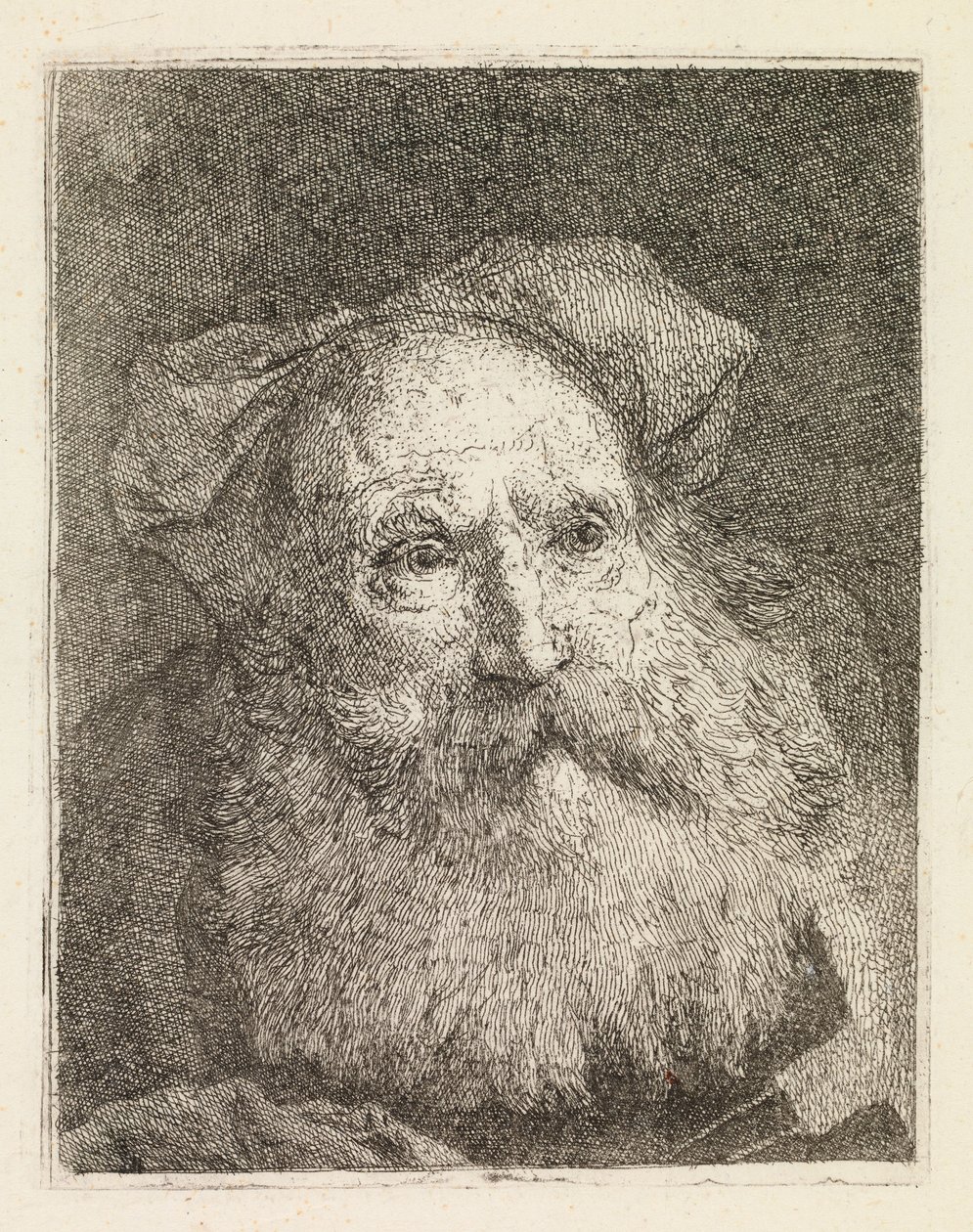 Un vieil homme barbu - Giovanni Domenico Tiepolo