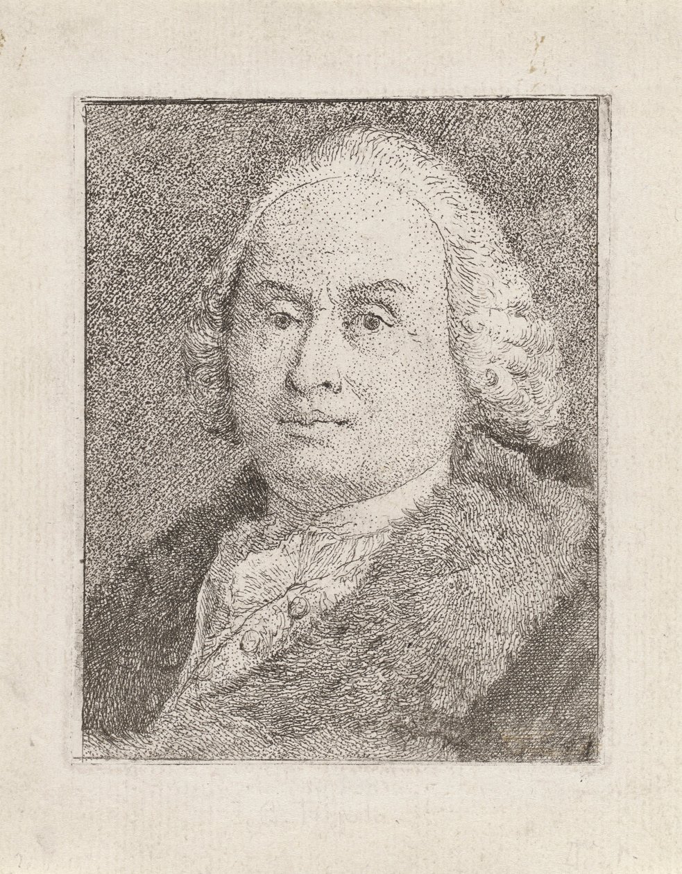 Portrait de Giambattista Tiepolo, de la Raccolta di Teste (Collection de Têtes) - Giovanni Domenico Tiepolo
