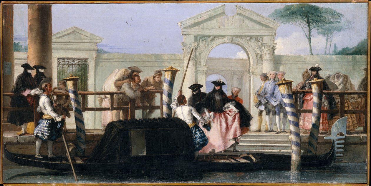 Le départ de la télécabine - Giovanni Domenico Tiepolo