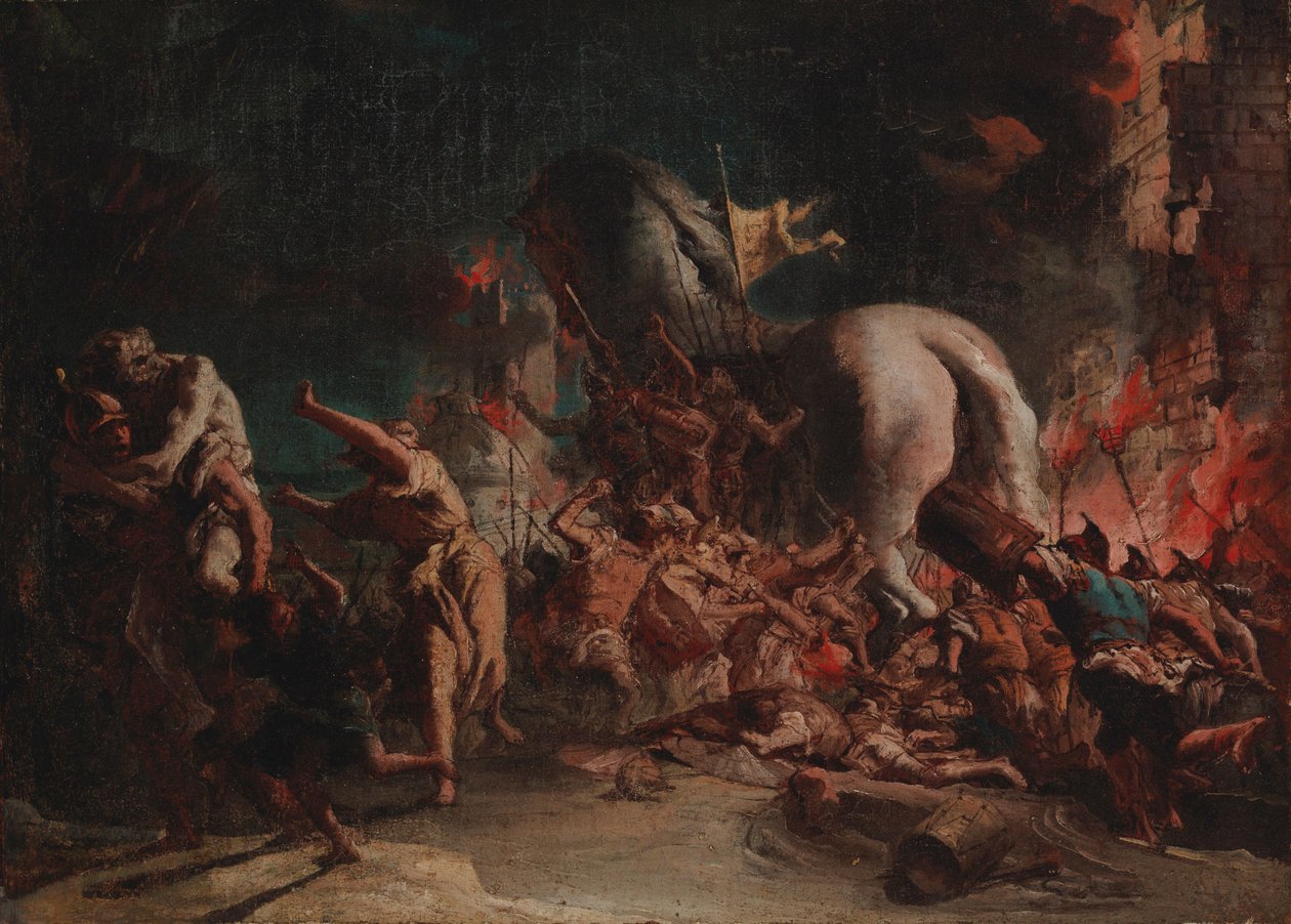 Les Grecs pillant Troie - Giovanni Domenico Tiepolo