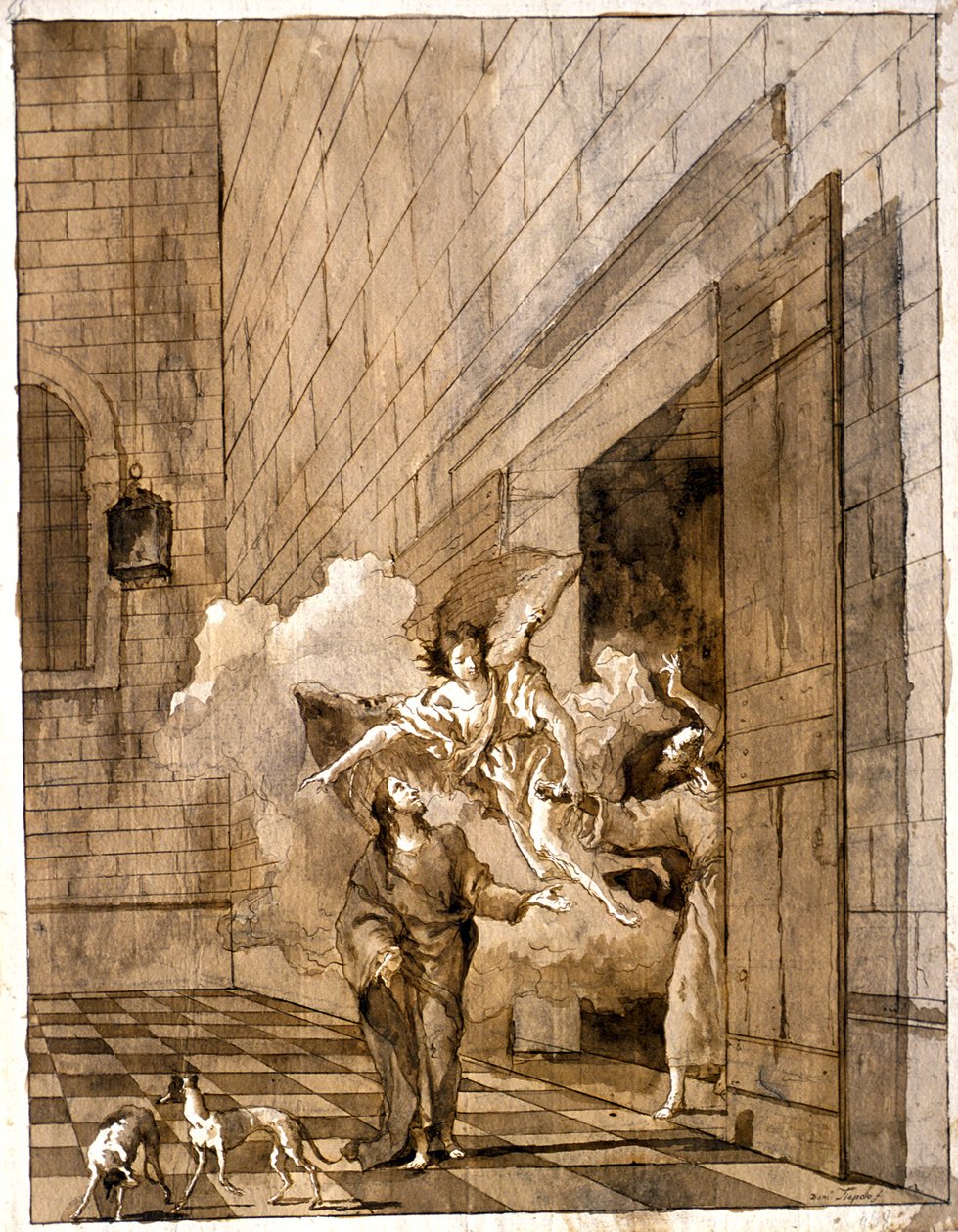 La libération de saint Pierre et de saint Jean de prison - Giovanni Domenico Tiepolo