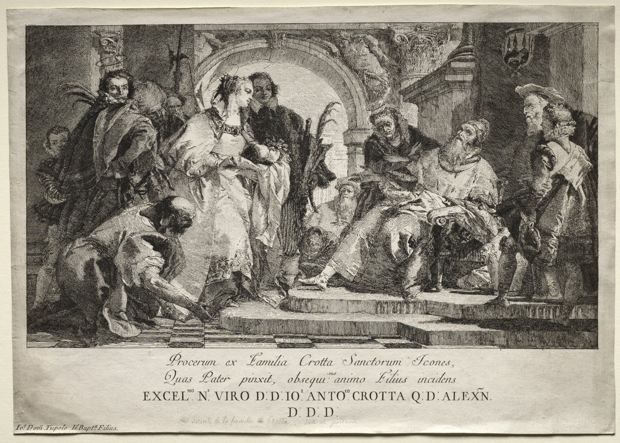 Les Saints de la famille Crotta - Giovanni Domenico Tiepolo