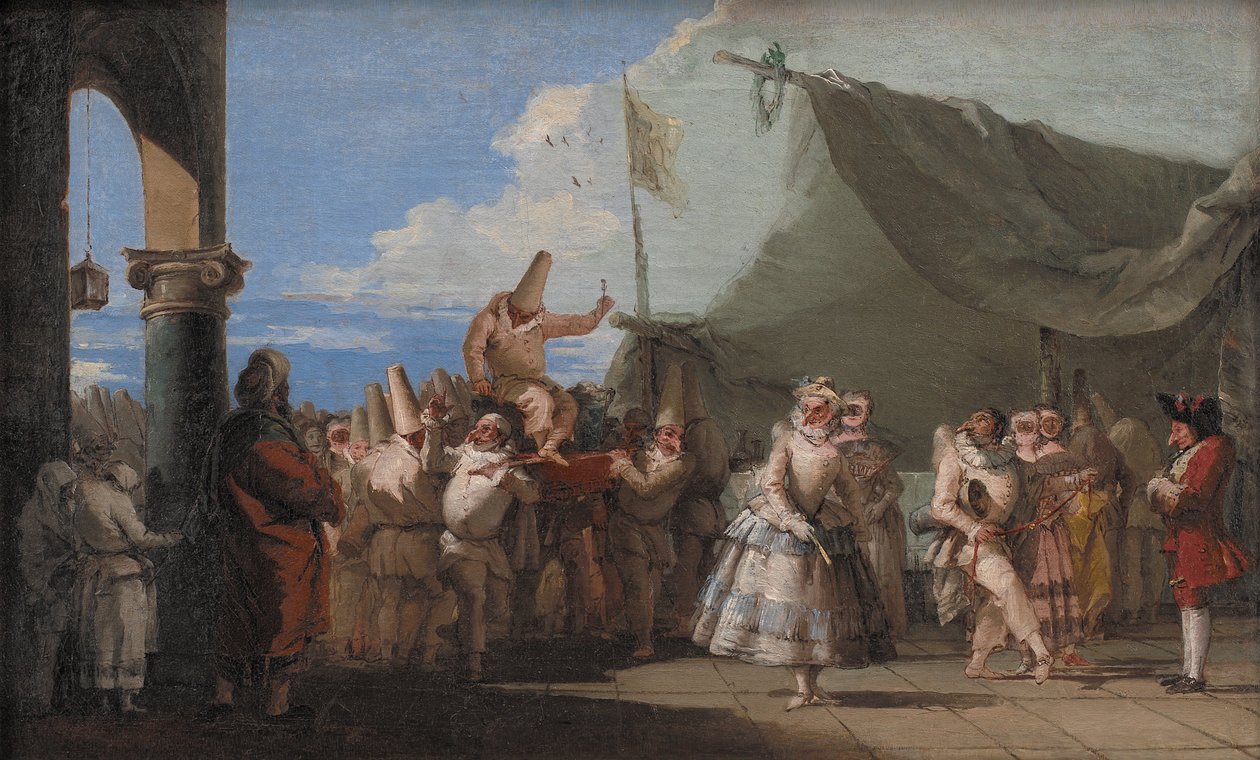 Le triomphe de Pulcinella - Giovanni Domenico Tiepolo