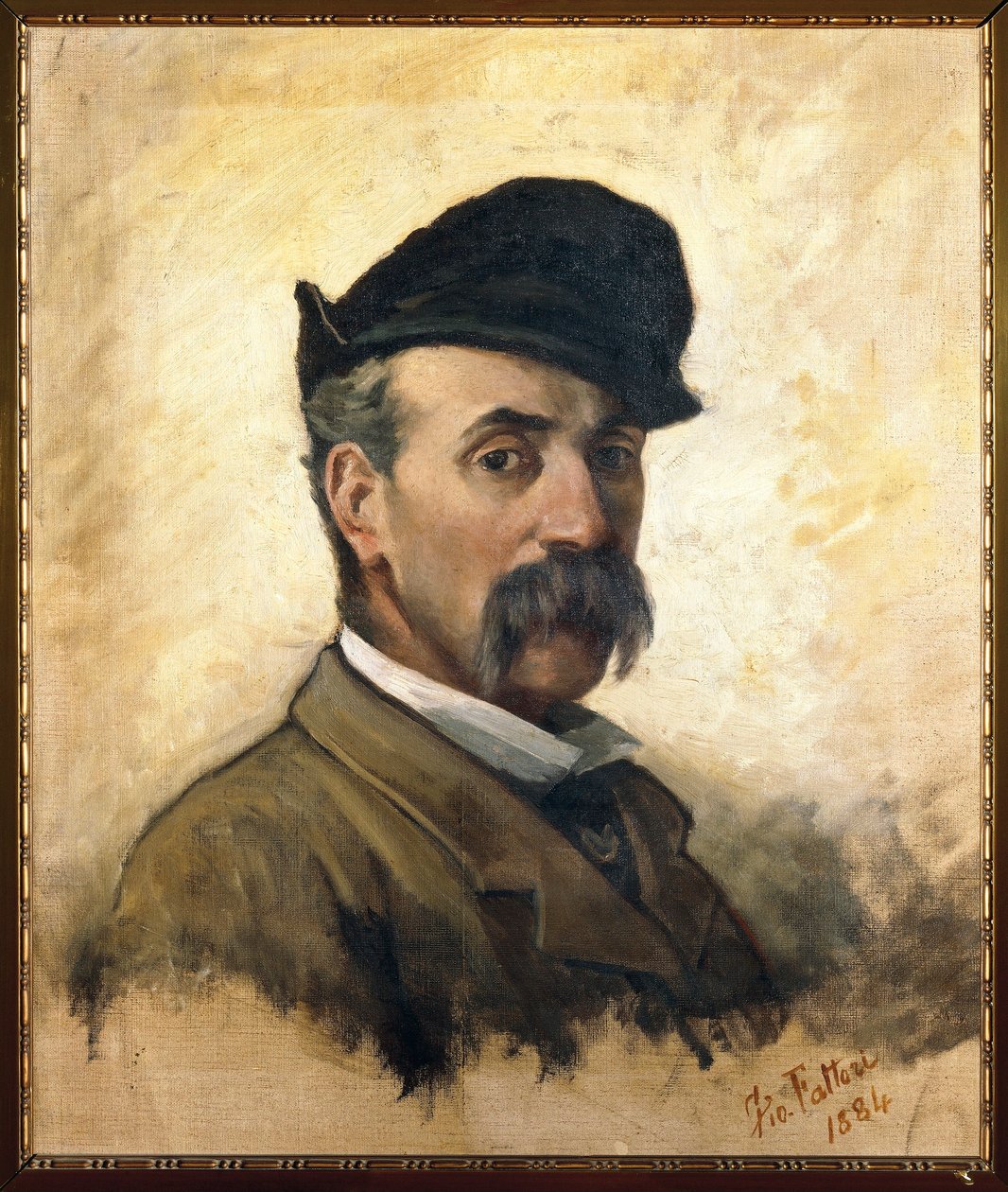 Italie, Florence, Autoportrait à 59 ans - Giovanni Fattori