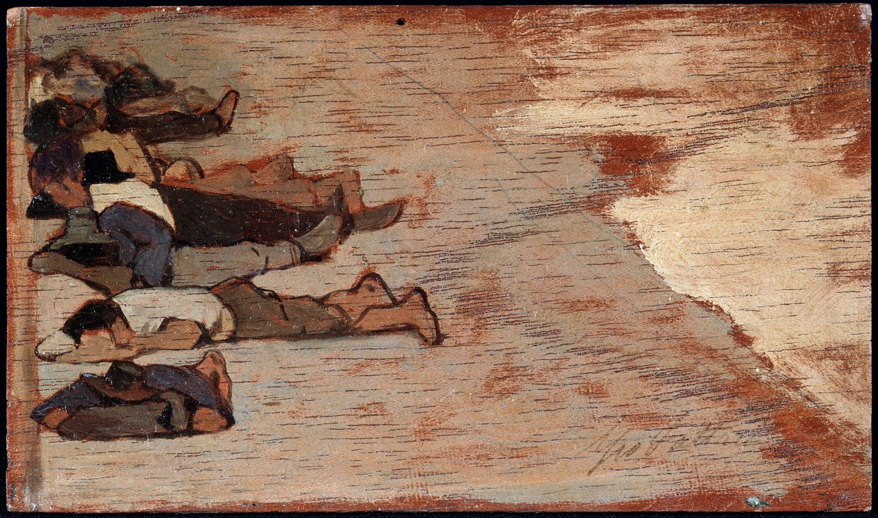 La sieste des ouvriers - Giovanni Fattori